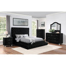  Color_Black  Size_King  -- Stefania CM7227BK-EK King Bed IMAGE 2