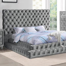  Color_Grey  Size_King  -- Stefania CM7227GY-EK King Bed IMAGE 1