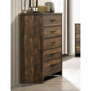 Furniture of America Duckworth 5-Drawer Chest CM7319WN-C IMAGE 1