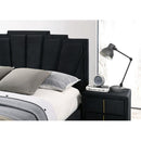  Color_Black/gold Size_Queen -- Furniture of America Florizel Upholstered Bed IMAGE 3