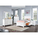  Size_Twin -- Castile CM7413WH-T Twin Bed IMAGE 2
