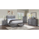  Size_California King -- Furniture of America Regulus Panel Bed with Storage IMAGE 3