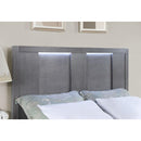  Size_California King -- Furniture of America Regulus Panel Bed with Storage IMAGE 4