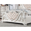  Color_Pearl White  Size_California King  -- Esparanza CM7478WH-CK California King Bed IMAGE 4