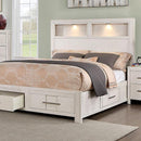  Size_California King -- Furniture of America Karla Bookcase Bed with Storage IMAGE 1