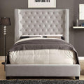  Color_Ivory Size_Queen -- Mirabelle CM7679IV-Q-VN Queen Bed IMAGE 1