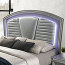  Color_Silver Size_California King -- Maddie CM7899SV-CK California King Bed IMAGE 4