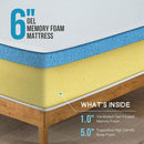  Size_Queen -- Artemisia DM510-Q 6" Queen Memory Foam Mattress IMAGE 9