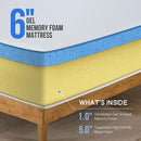  Size_Twin -- Artemisia DM510-T 6" Twin Memory Foam Mattress IMAGE 8