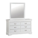  Color_White  Size_Queen  -- Louis Philippe FM7866WH-Q Queen Bed IMAGE 4