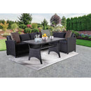  Furniture of America Shonda FM80001BB-SET 3 pc Patio Dining Set IMAGE 2