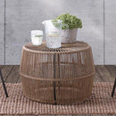 Furniture of America Galina FM80003NT-3PC-06GY 5 pc Patio Conversation Set IMAGE 3