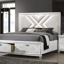  Color_White  Size_California King  -- Emmeline FOA7147WH-CK California King Bed IMAGE 1