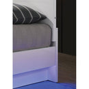  Color_White/chrome  Size_Queen  -- Erlach FOA7189WH-Q Queen Bed IMAGE 4