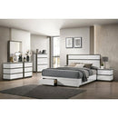  Size_King -- Birsfelden FOA7225WH-DR-EK King Bed IMAGE 2