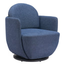  Zuo Bant 110015 Swivel Chair - Blue IMAGE 1