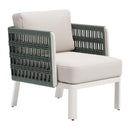  Zuo Bridgehampton 704044 Armchair - White IMAGE 1