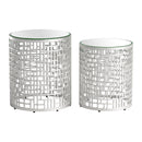  Zuo Reden 110153 Side Table Set - Silver IMAGE 1