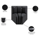  Manufacturer Color_Black -- Meridian Arc Stationary Leather Look Chair IMAGE 10
