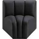  Manufacturer Color_Black -- Meridian Arc Stationary Leather Look Chair IMAGE 3