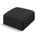  Manufacturer Color_Black -- Meridian Arc Leather Look Ottoman IMAGE 1