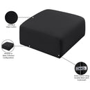  Manufacturer Color_Black -- Meridian Arc Leather Look Ottoman IMAGE 6