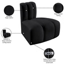  Manufacturer Color_Black -- Meridian Arc Stationary Leather Look Chair IMAGE 13