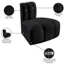 Meridian Arc Black Vegan Leather Reverse Corner IMAGE 13