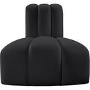  Manufacturer Color_Black -- Meridian Arc Stationary Leather Look Chair IMAGE 4