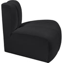  Manufacturer Color_Black -- Meridian Arc Stationary Leather Look Chair IMAGE 6