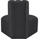  Manufacturer Color_Black -- Meridian Arc Stationary Leather Look Chair IMAGE 7