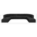  Manufacturer Color_Black -- Meridian Arc Stationary Leather Look Sofa IMAGE 12