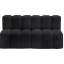  Manufacturer Color_Black -- Meridian Arc Stationary Leather Look Sofa IMAGE 3