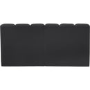  Manufacturer Color_Black -- Meridian Arc Stationary Leather Look Sofa IMAGE 6