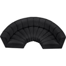  Manufacturer Color_Black -- Meridian Arc Stationary Leather Look Sofa IMAGE 3