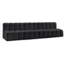  Manufacturer Color_Black -- Meridian Arc Stationary Leather Look Sofa IMAGE 11