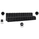  Manufacturer Color_Black -- Meridian Arc Stationary Leather Look Sofa IMAGE 12