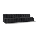 Manufacturer Color_Black -- Meridian Arc Stationary Leather Look Sofa IMAGE 1