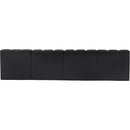  Manufacturer Color_Black -- Meridian Arc Stationary Leather Look Sofa IMAGE 5