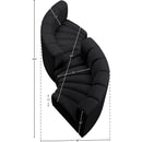  Manufacturer Color_Black -- Meridian Arc Stationary Leather Look Sofa IMAGE 11