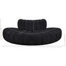  Manufacturer Color_Black -- Meridian Arc Stationary Leather Look Sofa IMAGE 11