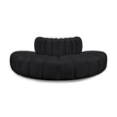  Manufacturer Color_Black -- Meridian Arc Stationary Leather Look Sofa IMAGE 1
