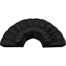  Manufacturer Color_Black -- Meridian Arc Stationary Leather Look Sofa IMAGE 4