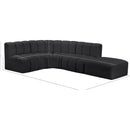  Manufacturer Color_Black -- Meridian Arc Stationary Leather Look Sofa IMAGE 15