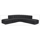  Manufacturer Color_Black -- Meridian Arc Stationary Leather Look Sofa IMAGE 11