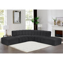  Manufacturer Color_Black -- Meridian Arc Stationary Leather Look Sofa IMAGE 2