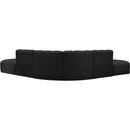  Manufacturer Color_Black -- Meridian Arc Stationary Leather Look Sofa IMAGE 6
