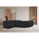  Manufacturer Color_Black -- Meridian Arc Stationary Leather Look Sofa IMAGE 2