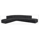  Manufacturer Color_Black -- Meridian Arc Stationary Leather Look Sofa IMAGE 10