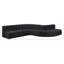  Manufacturer Color_Black -- Meridian Arc Stationary Leather Look Sofa IMAGE 12